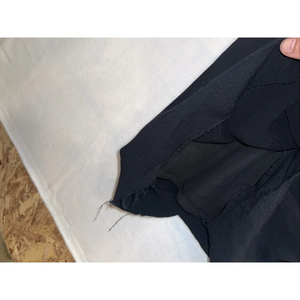 Kate Spade‎ Black Flutter Sleeve Crepe Dress, Size 8